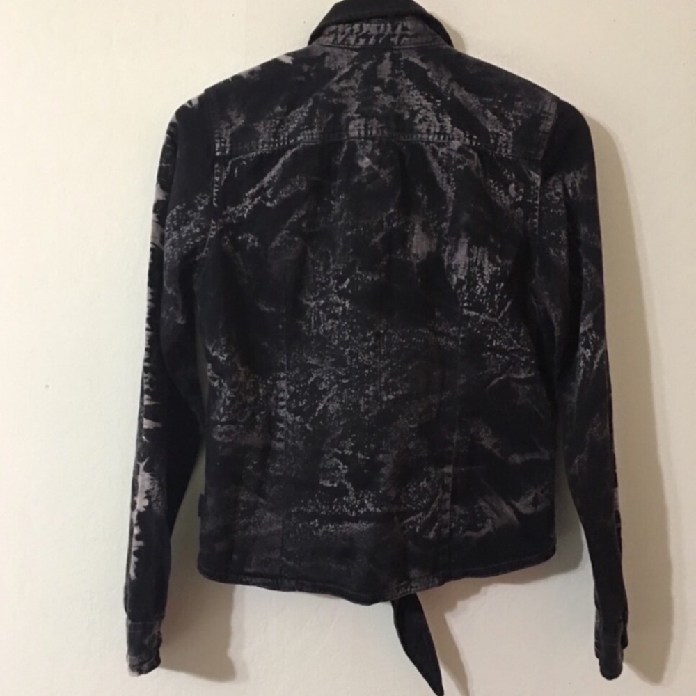 KSK Denim Tie Dye Snap Button Tie Front Sh… - Picture 5 of 7